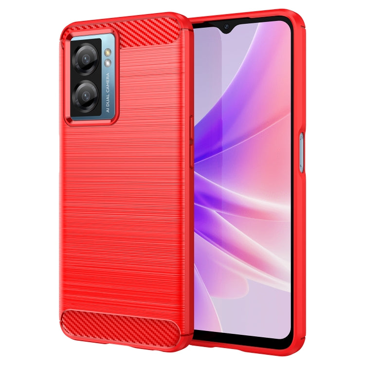 Brushed Texture Carbon Fiber TPU Phone Case, For OPPO Find X5 Lite, For OPPO Reno7 5G, For OPPO F21 Pro 4G, For OPPO Reno7 4G, For OPPO A57 4G, For OPPO A57 5G, For OPPO A77 5G