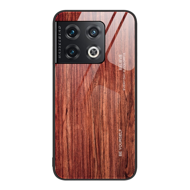 Wood Grain Glass Protective Case, For OnePlus Nord 2 5G, For OnePlus Nord N10 5G, For OnePlus Nord N100, For OnePlus 10 Pro