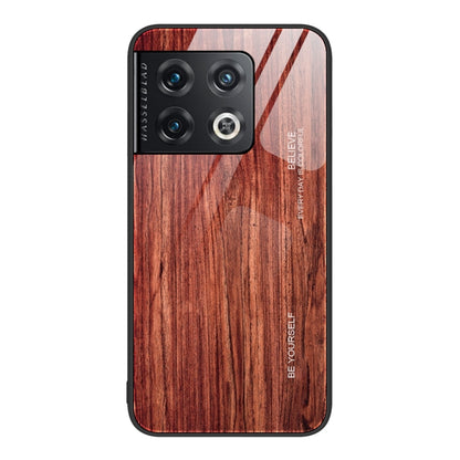 Wood Grain Glass Protective Case, For OnePlus Nord 2 5G, For OnePlus Nord N10 5G, For OnePlus Nord N100, For OnePlus 10 Pro