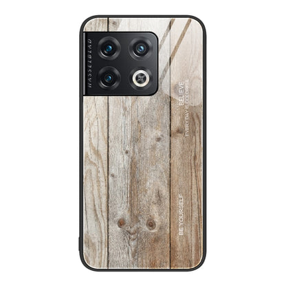 Wood Grain Glass Protective Case, For OnePlus Nord 2 5G, For OnePlus Nord N10 5G, For OnePlus Nord N100, For OnePlus 10 Pro