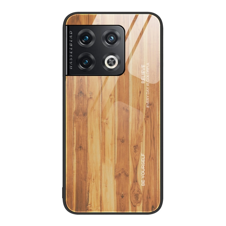 Wood Grain Glass Protective Case, For OnePlus Nord 2 5G, For OnePlus Nord N10 5G, For OnePlus Nord N100, For OnePlus 10 Pro
