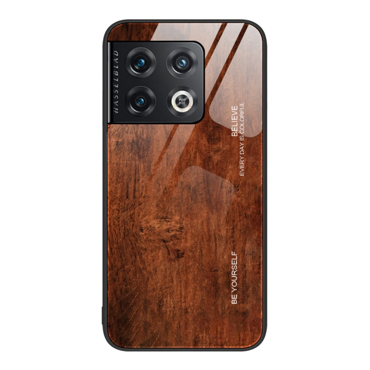 Wood Grain Glass Protective Case, For OnePlus Nord 2 5G, For OnePlus Nord N10 5G, For OnePlus Nord N100, For OnePlus 10 Pro
