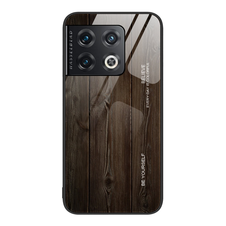 Wood Grain Glass Protective Case, For OnePlus Nord 2 5G, For OnePlus Nord N10 5G, For OnePlus Nord N100, For OnePlus 10 Pro