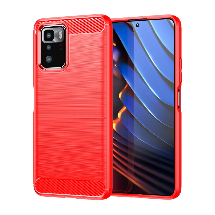 Brushed Texture Carbon Fiber TPU Phone Case, For Xiaomi Poco M3 Pro 5G, For Xiaomi Poco X3 GT, For Xiaomi Poco X4 NFC 5G, For Xiaomi Poco M4 Pro 5G, For Xiaomi Poco F4, For Xiaomi Poco X4 Pro 5G, For Xiaomi Poco M4 Pro