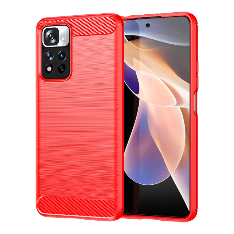 Brushed Texture Carbon Fiber TPU Phone Case, For Xiaomi Poco M3 Pro 5G, For Xiaomi Poco X3 GT, For Xiaomi Poco X4 NFC 5G, For Xiaomi Poco M4 Pro 5G, For Xiaomi Poco F4, For Xiaomi Poco X4 Pro 5G, For Xiaomi Poco M4 Pro
