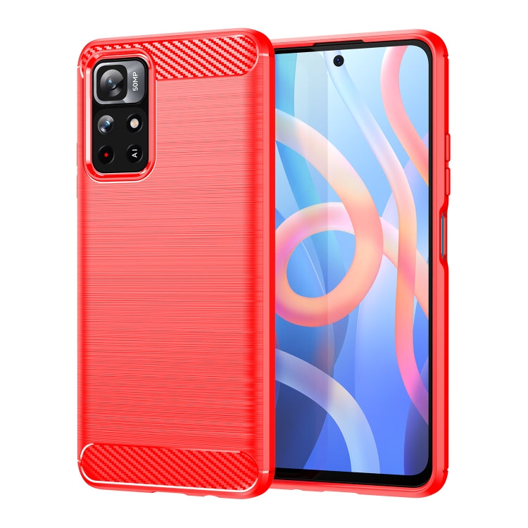 Brushed Texture Carbon Fiber TPU Phone Case, For Xiaomi Poco M3 Pro 5G, For Xiaomi Poco X3 GT, For Xiaomi Poco X4 NFC 5G, For Xiaomi Poco M4 Pro 5G, For Xiaomi Poco F4, For Xiaomi Poco X4 Pro 5G, For Xiaomi Poco M4 Pro
