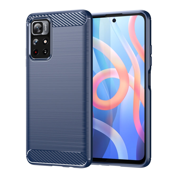 Brushed Texture Carbon Fiber TPU Phone Case, For Xiaomi Poco M3 Pro 5G, For Xiaomi Poco X3 GT, For Xiaomi Poco X4 NFC 5G, For Xiaomi Poco M4 Pro 5G, For Xiaomi Poco F4, For Xiaomi Poco X4 Pro 5G, For Xiaomi Poco M4 Pro