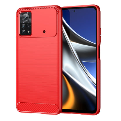 Brushed Texture Carbon Fiber TPU Phone Case, For Xiaomi Poco M3 Pro 5G, For Xiaomi Poco X3 GT, For Xiaomi Poco X4 NFC 5G, For Xiaomi Poco M4 Pro 5G, For Xiaomi Poco F4, For Xiaomi Poco X4 Pro 5G, For Xiaomi Poco M4 Pro