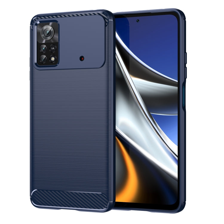 Brushed Texture Carbon Fiber TPU Phone Case, For Xiaomi Poco M3 Pro 5G, For Xiaomi Poco X3 GT, For Xiaomi Poco X4 NFC 5G, For Xiaomi Poco M4 Pro 5G, For Xiaomi Poco F4, For Xiaomi Poco X4 Pro 5G, For Xiaomi Poco M4 Pro