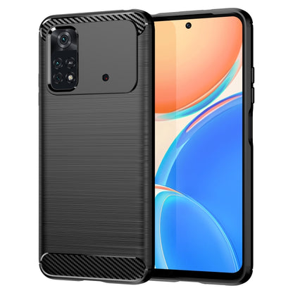Brushed Texture Carbon Fiber TPU Phone Case, For Xiaomi Poco M3 Pro 5G, For Xiaomi Poco X3 GT, For Xiaomi Poco X4 NFC 5G, For Xiaomi Poco M4 Pro 5G, For Xiaomi Poco F4, For Xiaomi Poco X4 Pro 5G, For Xiaomi Poco M4 Pro