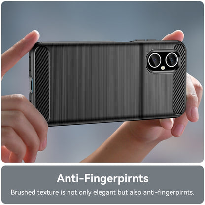 Brushed Texture Carbon Fiber TPU Phone Case, For Xiaomi Poco M4 5G, For Xiaomi Poco X4 GT