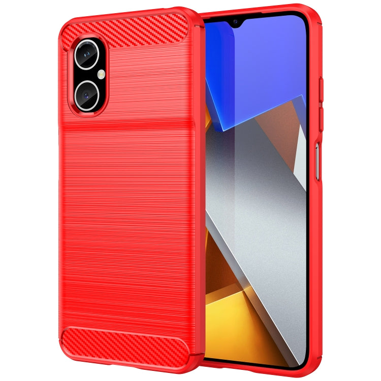 Brushed Texture Carbon Fiber TPU Phone Case, For Xiaomi Poco M4 5G, For Xiaomi Poco X4 GT