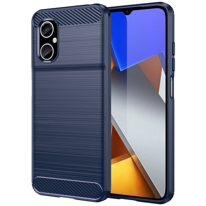 Brushed Texture Carbon Fiber TPU Phone Case, For Xiaomi Poco M4 5G, For Xiaomi Poco X4 GT