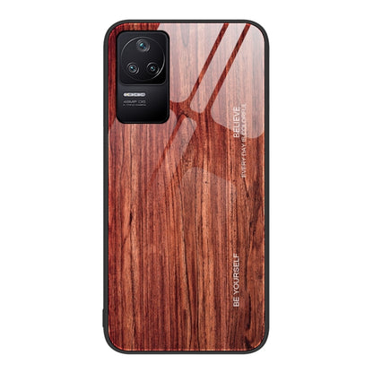 Wood Grain Glass Protective Case, For Xiaomi Redmi 10C, For Xiaomi Redmi K40S, For Xiaomi Redmi K50 Pro, For Xiaomi Redmi K50