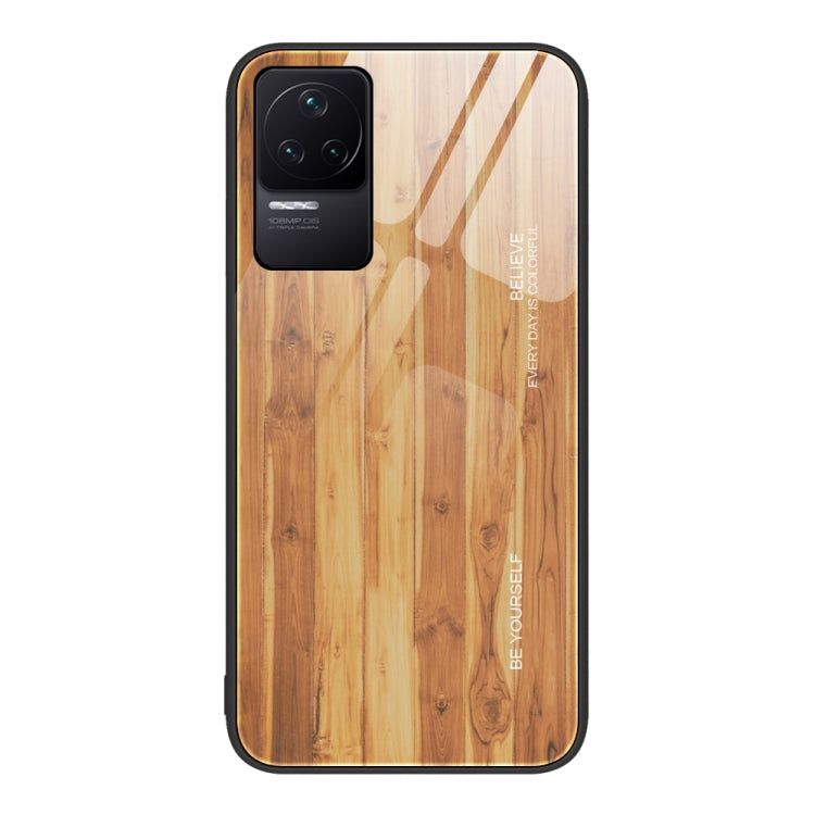 Wood Grain Glass Protective Case, For Xiaomi Redmi 10C, For Xiaomi Redmi K40S, For Xiaomi Redmi K50 Pro, For Xiaomi Redmi K50