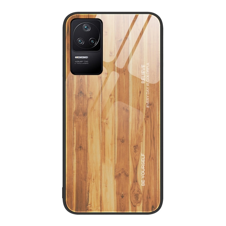 Wood Grain Glass Protective Case, For Xiaomi Redmi 10C, For Xiaomi Redmi K40S, For Xiaomi Redmi K50 Pro, For Xiaomi Redmi K50