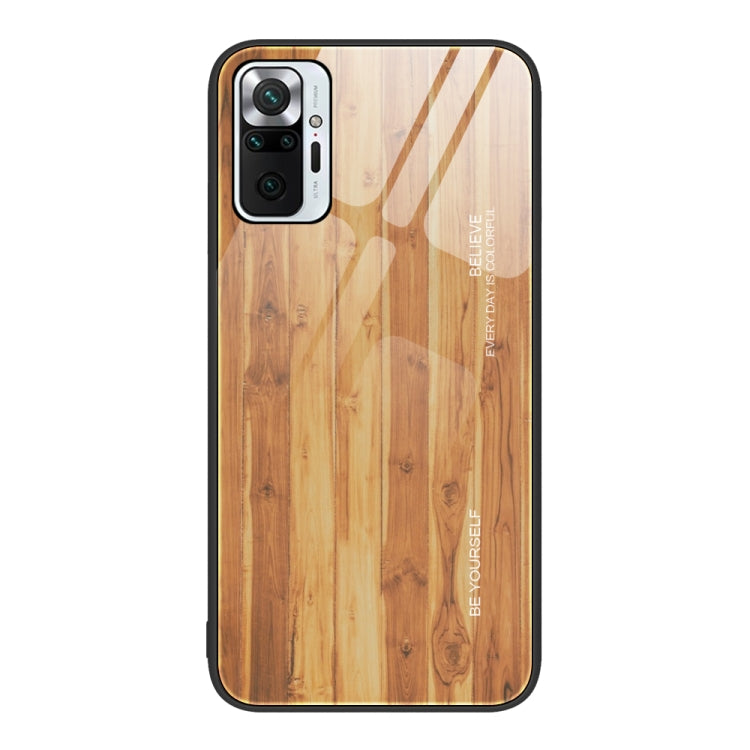 Wood Grain Glass Protective Case, For Xiaomi Redmi Note 10 Pro 4G, For Xiaomi Redmi Note 11 5G/Poco M4 Pro, For Xiaomi Redmi Note 11E, For Xiaomi Redmi Note 11T Pro