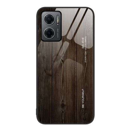 Wood Grain Glass Protective Case, For Xiaomi Redmi Note 10 Pro 4G, For Xiaomi Redmi Note 11 5G/Poco M4 Pro, For Xiaomi Redmi Note 11E, For Xiaomi Redmi Note 11T Pro