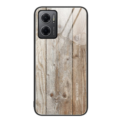Wood Grain Glass Protective Case, For Xiaomi Redmi Note 10 Pro 4G, For Xiaomi Redmi Note 11 5G/Poco M4 Pro, For Xiaomi Redmi Note 11E, For Xiaomi Redmi Note 11T Pro
