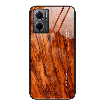 Wood Grain Glass Protective Case, For Xiaomi Redmi Note 10 Pro 4G, For Xiaomi Redmi Note 11 5G/Poco M4 Pro, For Xiaomi Redmi Note 11E, For Xiaomi Redmi Note 11T Pro