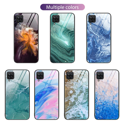 Marble Pattern Glass Protective Phone Case, For Samsung Galaxy A12 5G, For Samsung Galaxy A52, For Samsung Galaxy A53