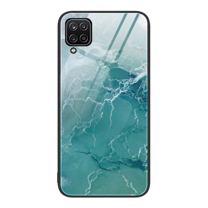 Marble Pattern Glass Protective Phone Case, For Samsung Galaxy A12 5G, For Samsung Galaxy A52, For Samsung Galaxy A53