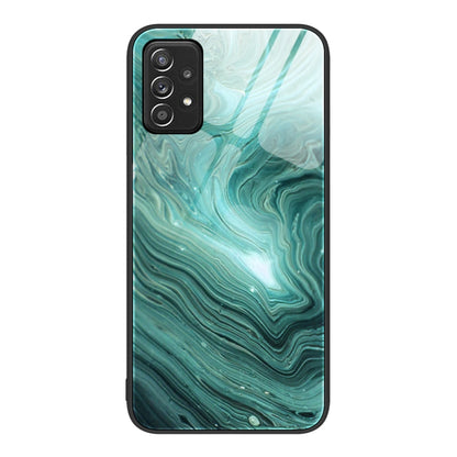 Marble Pattern Glass Protective Phone Case, For Samsung Galaxy A12 5G, For Samsung Galaxy A52, For Samsung Galaxy A53