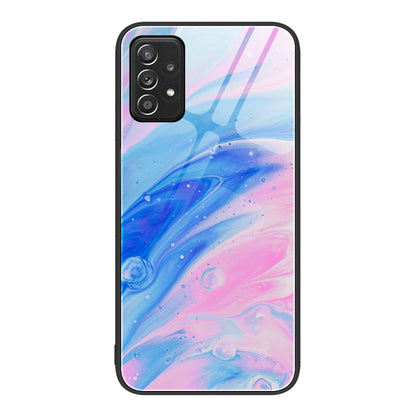 Marble Pattern Glass Protective Phone Case, For Samsung Galaxy A12 5G, For Samsung Galaxy A52, For Samsung Galaxy A53