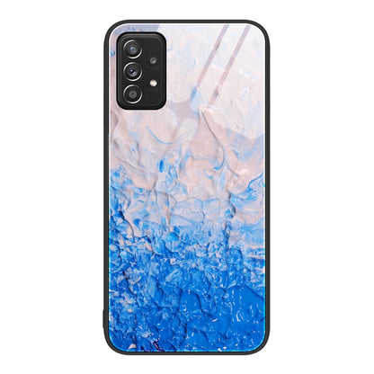 Marble Pattern Glass Protective Phone Case, For Samsung Galaxy A12 5G, For Samsung Galaxy A52, For Samsung Galaxy A53