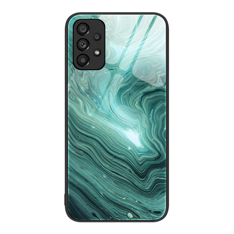 Marble Pattern Glass Protective Phone Case, For Samsung Galaxy A12 5G, For Samsung Galaxy A52, For Samsung Galaxy A53