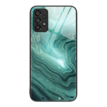 Marble Pattern Glass Protective Phone Case, For Samsung Galaxy A12 5G, For Samsung Galaxy A52, For Samsung Galaxy A53