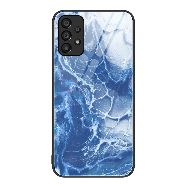 Marble Pattern Glass Protective Phone Case, For Samsung Galaxy A12 5G, For Samsung Galaxy A52, For Samsung Galaxy A53