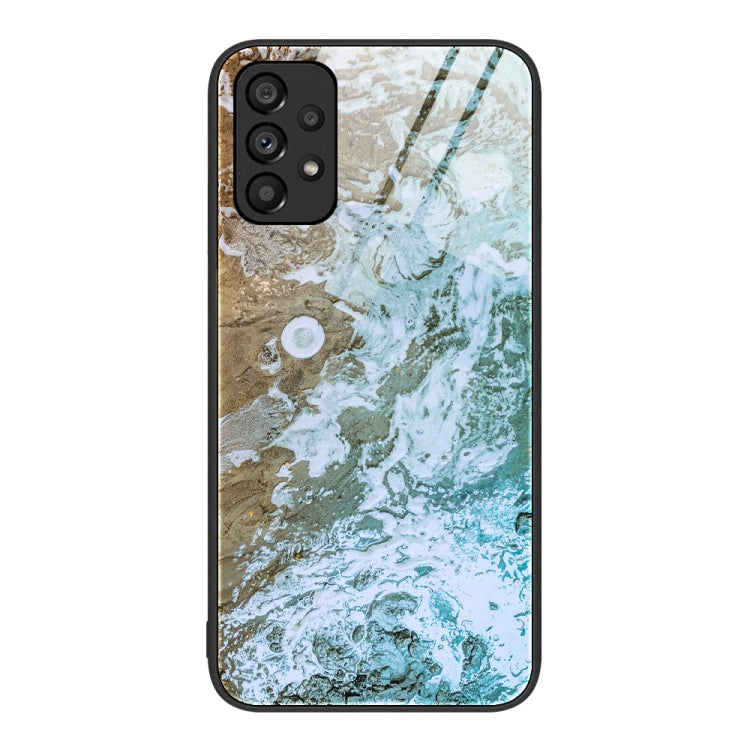 Marble Pattern Glass Protective Phone Case, For Samsung Galaxy A12 5G, For Samsung Galaxy A52, For Samsung Galaxy A53