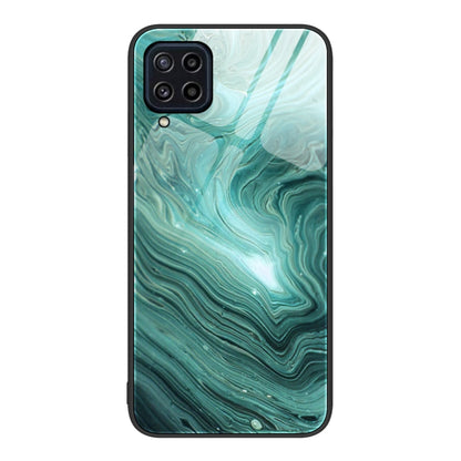 Marble Pattern Glass Protective Phone Case, For Samsung Galaxy M32, For Samsung Galaxy M52 5G, For Samsung Galaxy S21 5G