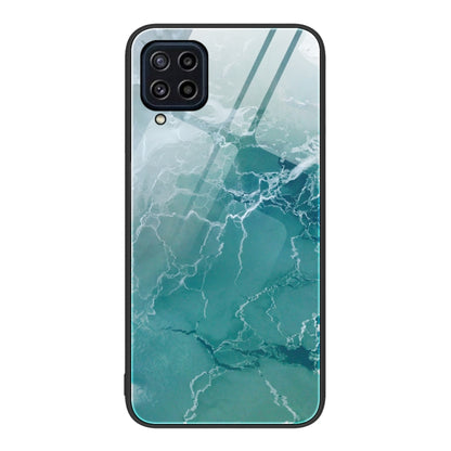 Marble Pattern Glass Protective Phone Case, For Samsung Galaxy M32, For Samsung Galaxy M52 5G, For Samsung Galaxy S21 5G