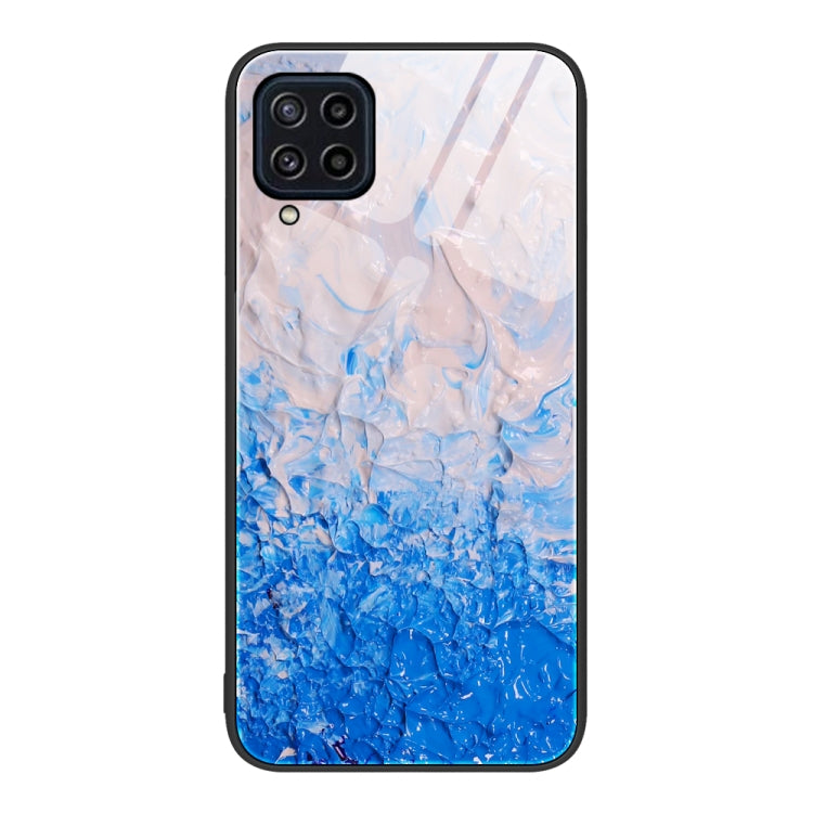 Marble Pattern Glass Protective Phone Case, For Samsung Galaxy M32, For Samsung Galaxy M52 5G, For Samsung Galaxy S21 5G
