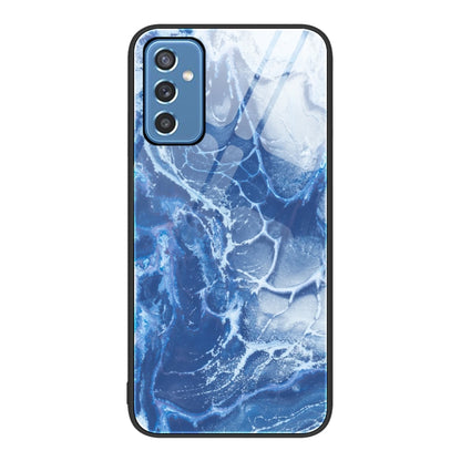 Marble Pattern Glass Protective Phone Case, For Samsung Galaxy M32, For Samsung Galaxy M52 5G, For Samsung Galaxy S21 5G