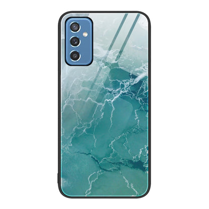 Marble Pattern Glass Protective Phone Case, For Samsung Galaxy M32, For Samsung Galaxy M52 5G, For Samsung Galaxy S21 5G