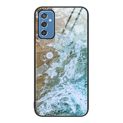 Marble Pattern Glass Protective Phone Case, For Samsung Galaxy M32, For Samsung Galaxy M52 5G, For Samsung Galaxy S21 5G