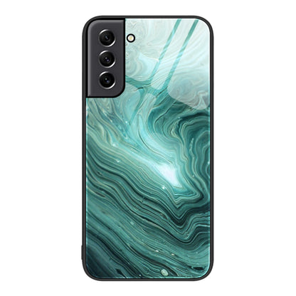 Marble Pattern Glass Protective Phone Case, For Samsung Galaxy M32, For Samsung Galaxy M52 5G, For Samsung Galaxy S21 5G