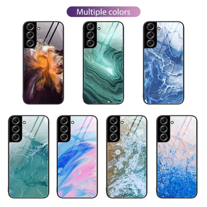 Marble Pattern Glass Protective Phone Case, For Samsung Galaxy S22+ 5G, For OnePlus 10 Pro, For OnePlus Nord 2 5G