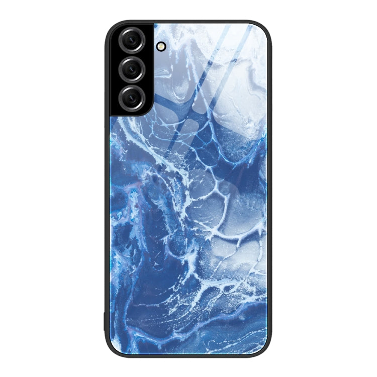 Marble Pattern Glass Protective Phone Case, For Samsung Galaxy S22+ 5G, For OnePlus 10 Pro, For OnePlus Nord 2 5G