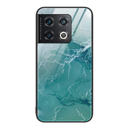 Marble Pattern Glass Protective Phone Case, For Samsung Galaxy S22+ 5G, For OnePlus 10 Pro, For OnePlus Nord 2 5G