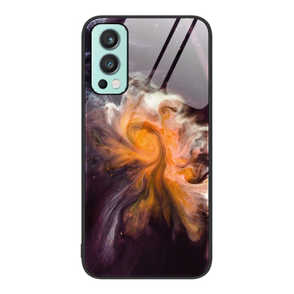 Marble Pattern Glass Protective Phone Case, For Samsung Galaxy S22+ 5G, For OnePlus 10 Pro, For OnePlus Nord 2 5G