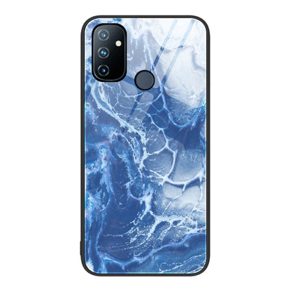 Marble Pattern Glass Protective Phone Case, For OnePlus Nord N100, For vivo V15, For vivo V21