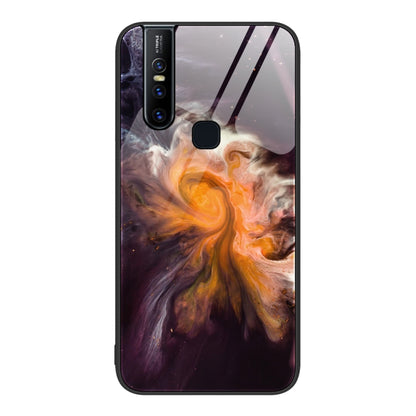 Marble Pattern Glass Protective Phone Case, For OnePlus Nord N100, For vivo V15, For vivo V21