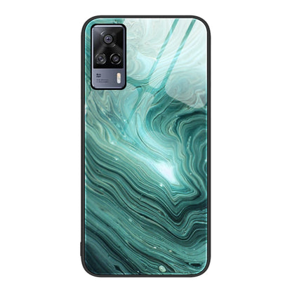 Marble Pattern Glass Protective Phone Case, For vivo S9e