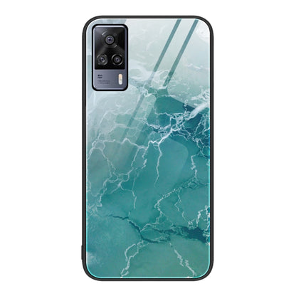 Marble Pattern Glass Protective Phone Case, For vivo S9e