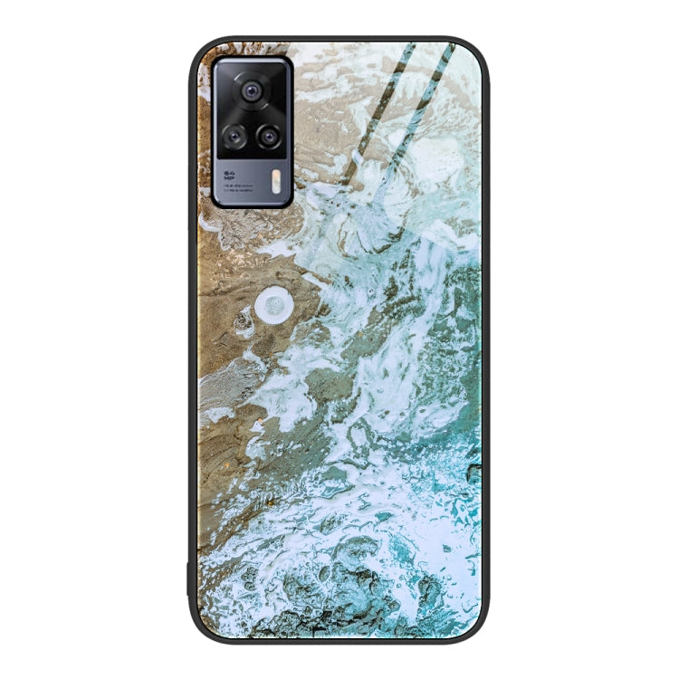 Marble Pattern Glass Protective Phone Case, For vivo S9e