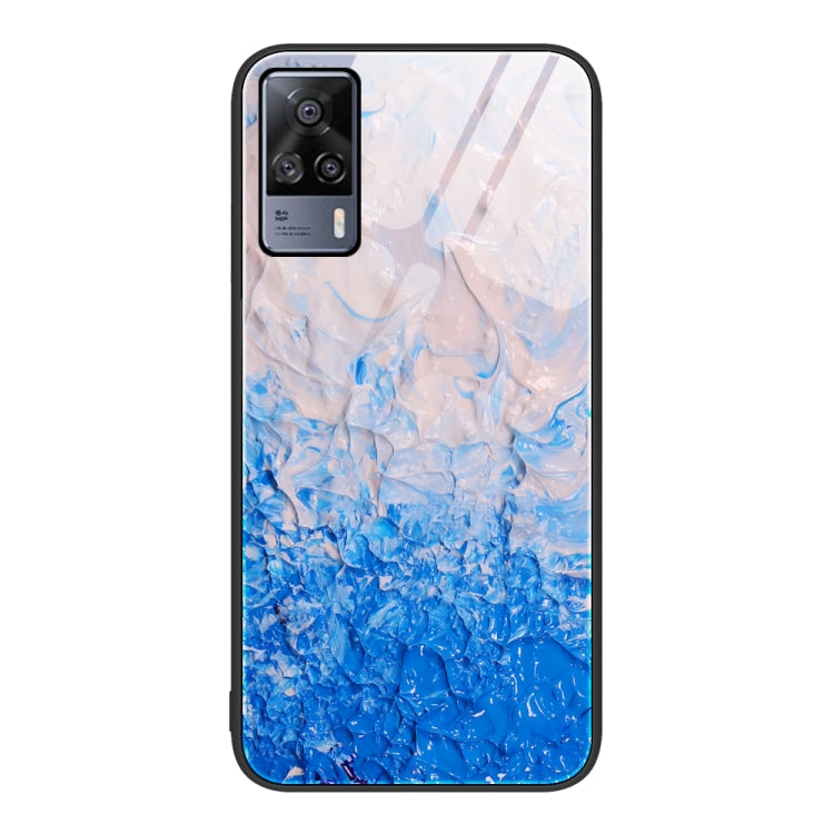 Marble Pattern Glass Protective Phone Case, For vivo S9e